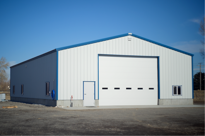 exterior aerial shot of very large retail structure
